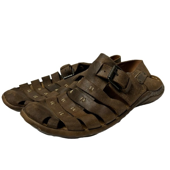 Josef Seibel men’s sandals brown leather size US 13/ EU 47 main image 6